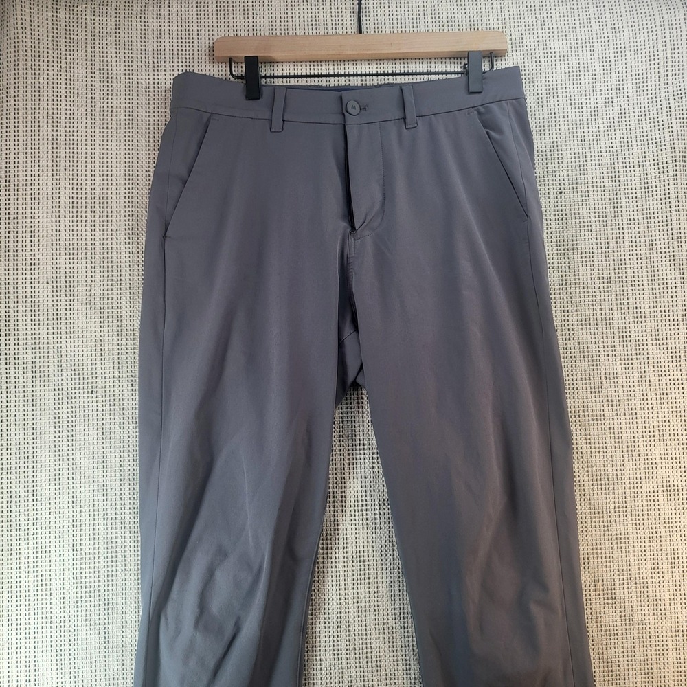 Mizzen+Main Pants‎ Mens 32x32 Gray Helmsman Slim Performance Stretch Chino Golf